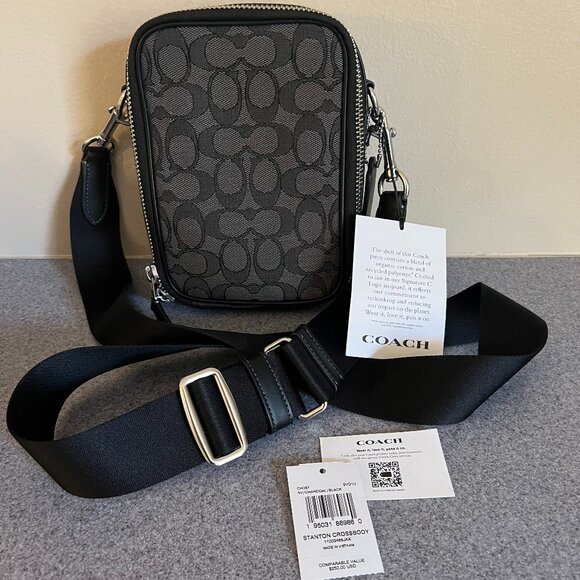 Coach Handbags - NWT Coach Outlet | Stanton Crossbody Bag | Black Jacquard